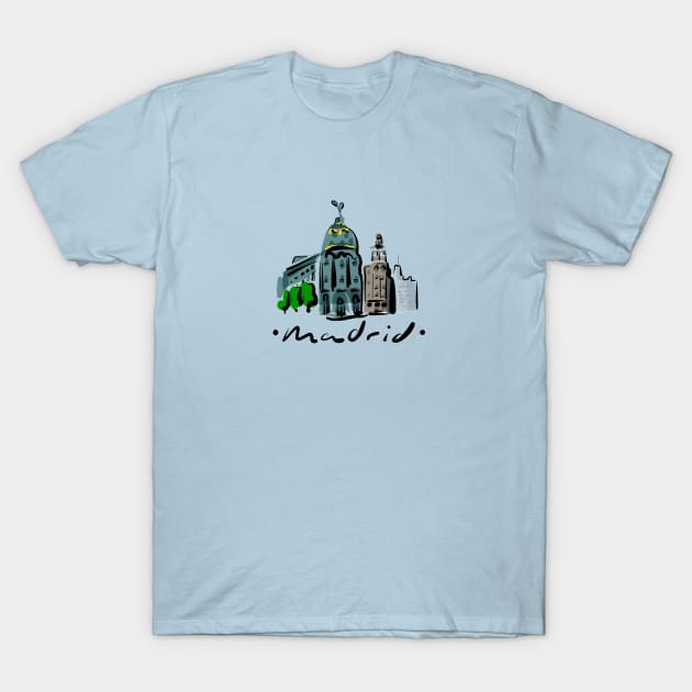 Madrid travel design | Spain T-Shirt by covostudio